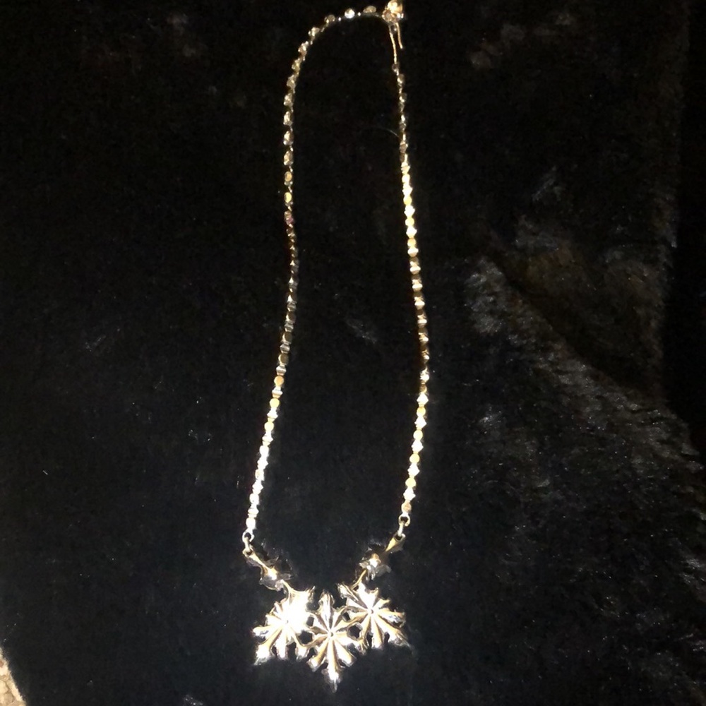 1960s Bogoff Black Stone & Clear Rhinestone Neckl… - image 6